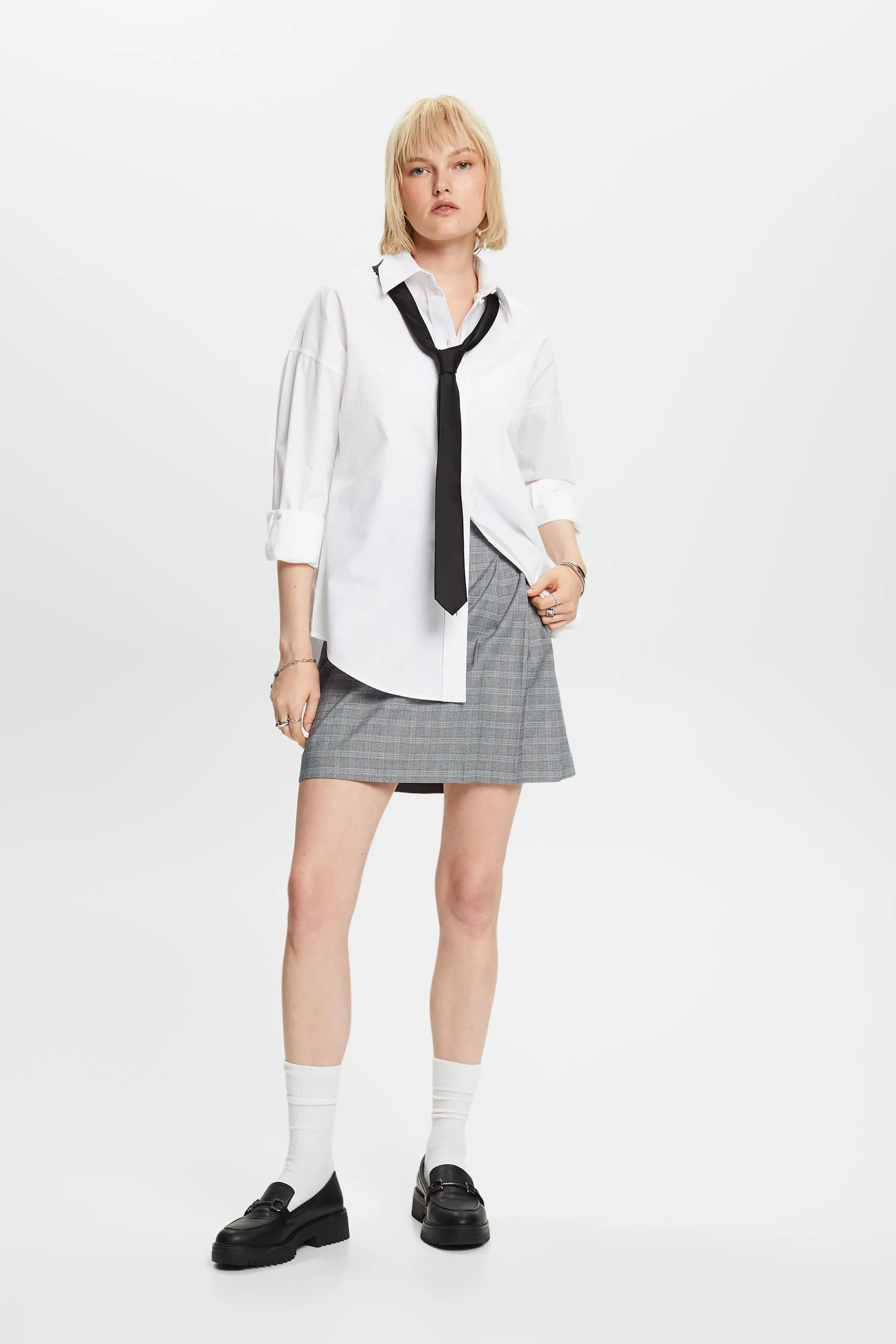 Mix & Match: minigonna plissettata e a quadri
