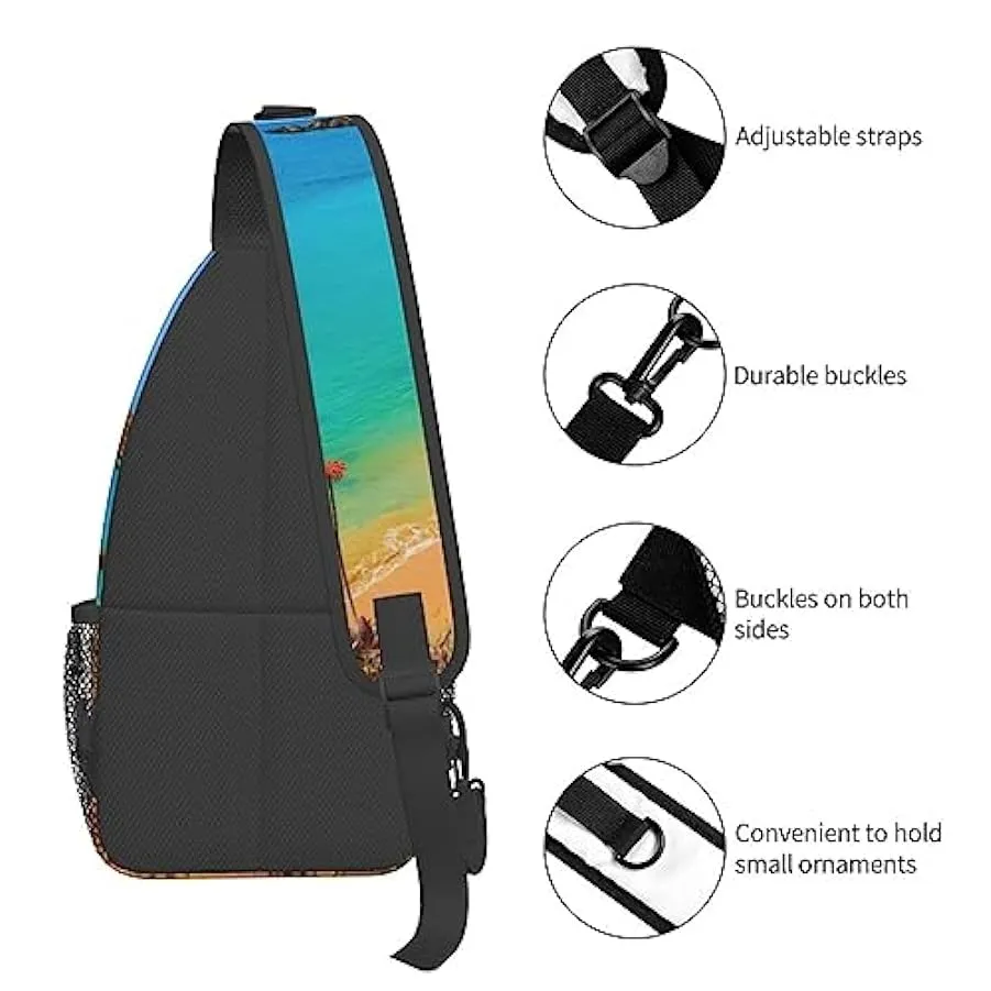 MKNAZ Borsa a tracolla con stampa di pecore rosa, per uomo e donna, leggera, a tracolla, per escursionismo, ciclismo, viaggi 248