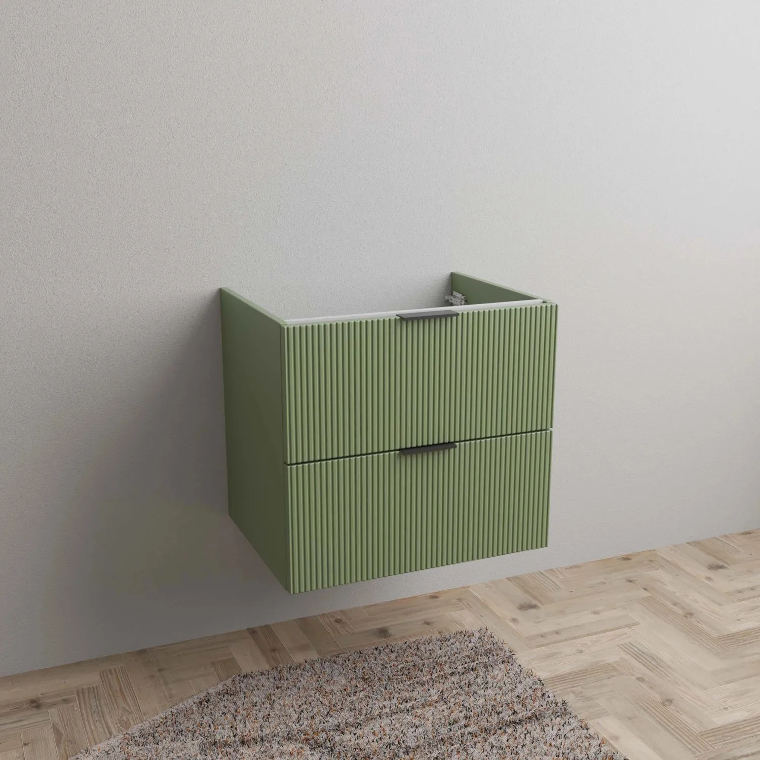 Mobile bagno base laterale sospesa Frame 60x54x45,5 cm opaco