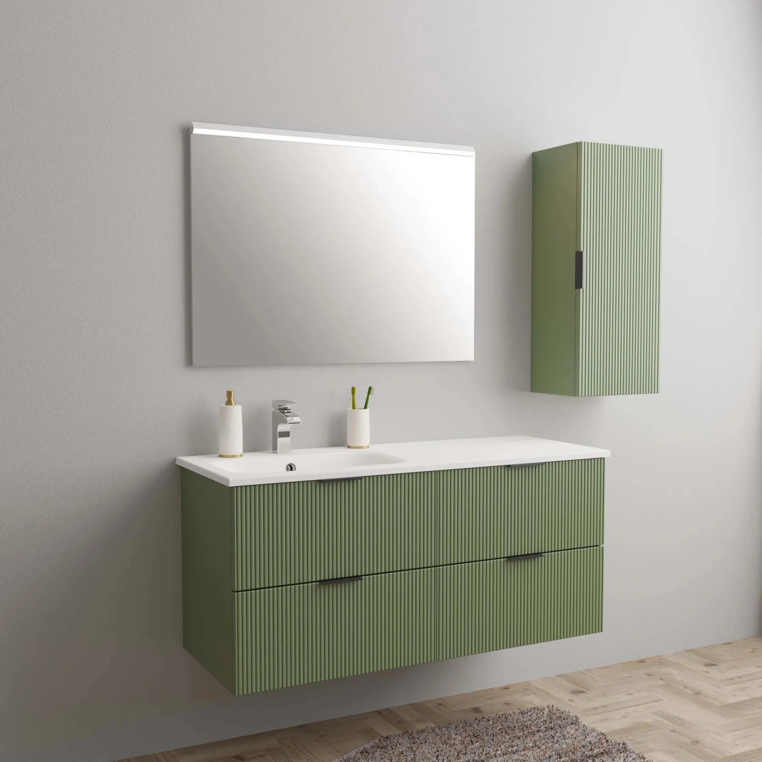 Mobile bagno base laterale sospesa Frame 60x54x45,5 cm opaco