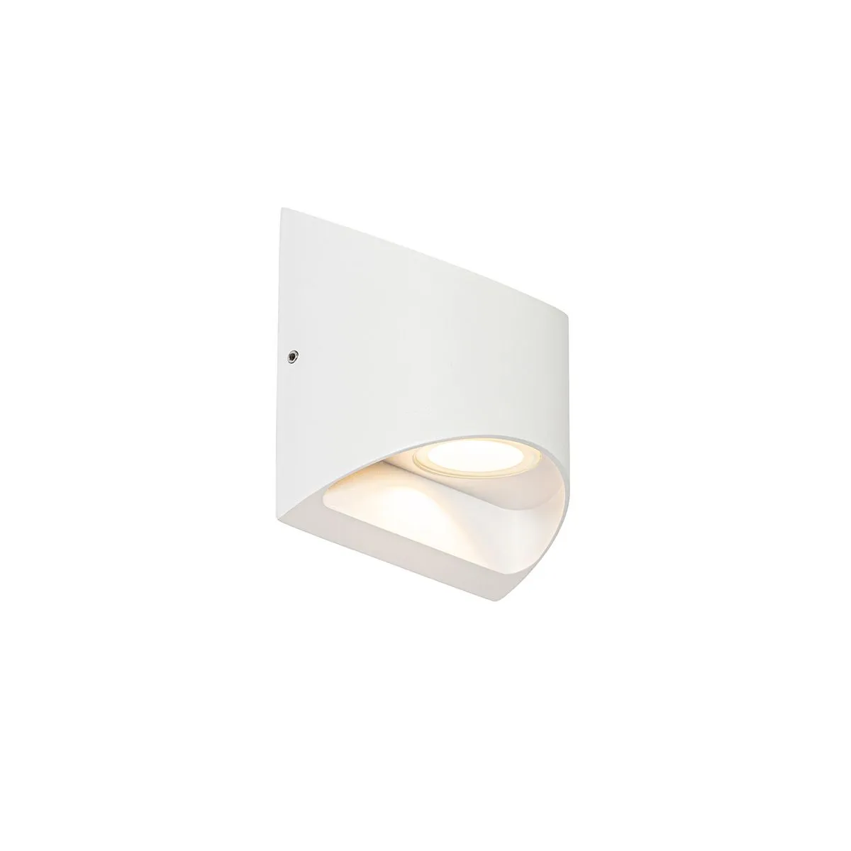 Moderna lampada da parete per esterni bianca con LED a 2 luci IP54 - Mal
