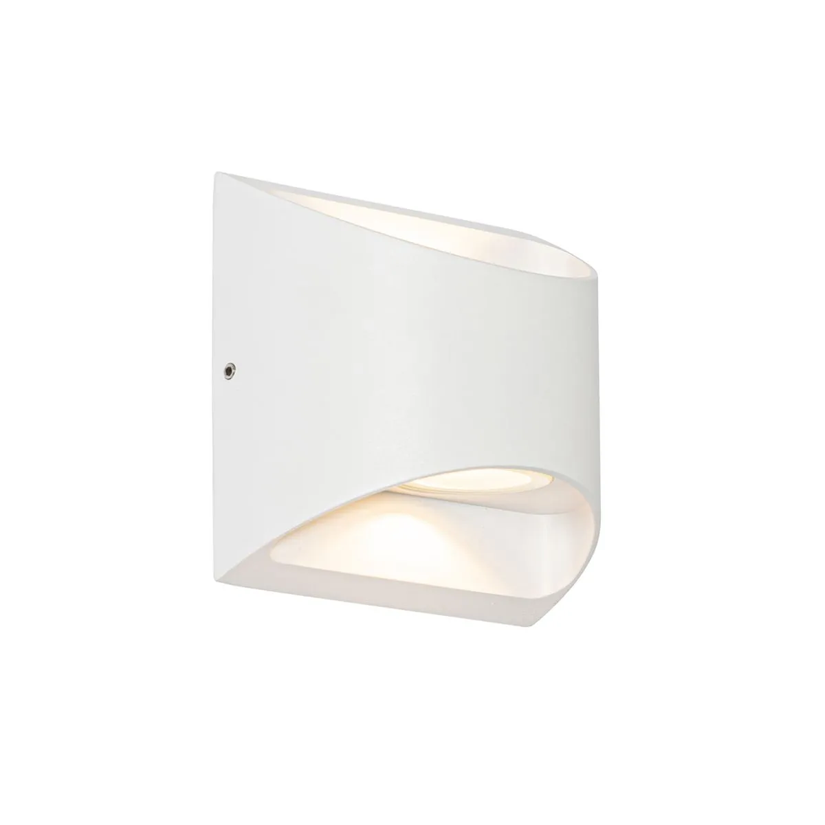 Moderna lampada da parete per esterni bianca con LED a 2 luci IP54 - Mal