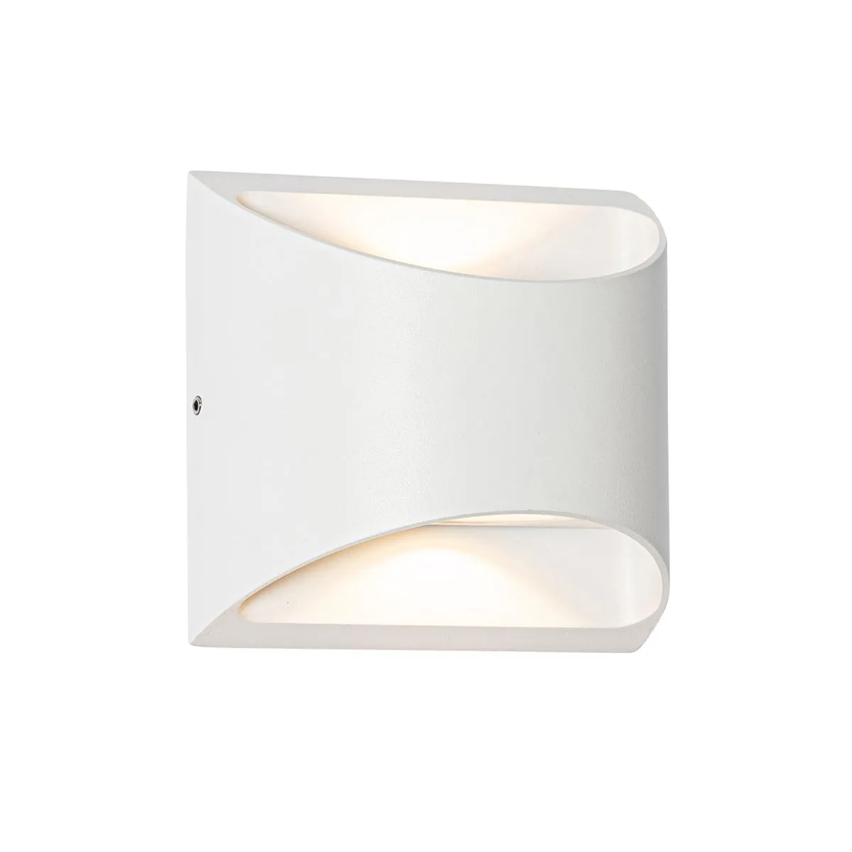 Moderna lampada da parete per esterni bianca con LED a 2 luci IP54 - Mal