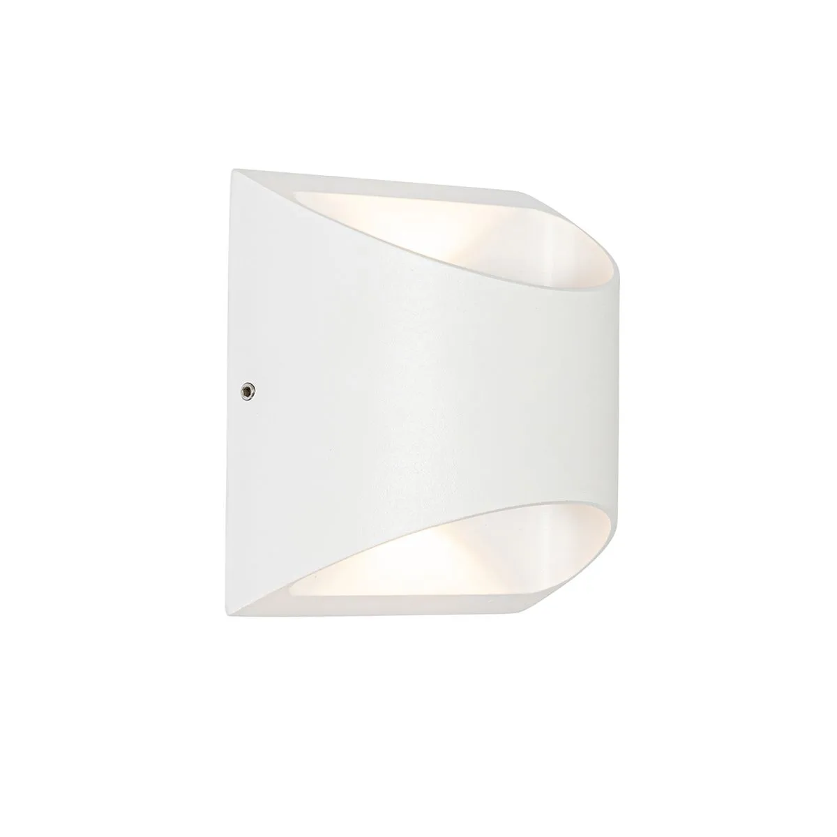 Moderna lampada da parete per esterni bianca con LED a 2 luci IP54 - Mal