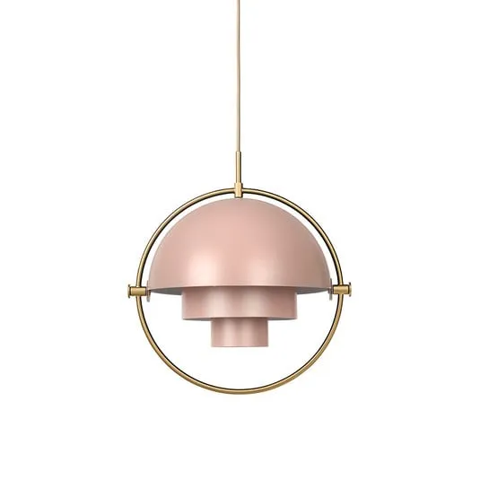 Multi-Lite Lampada a Sospensione Ø36 Ottone/Pink Dust - GUBI | Acquista online