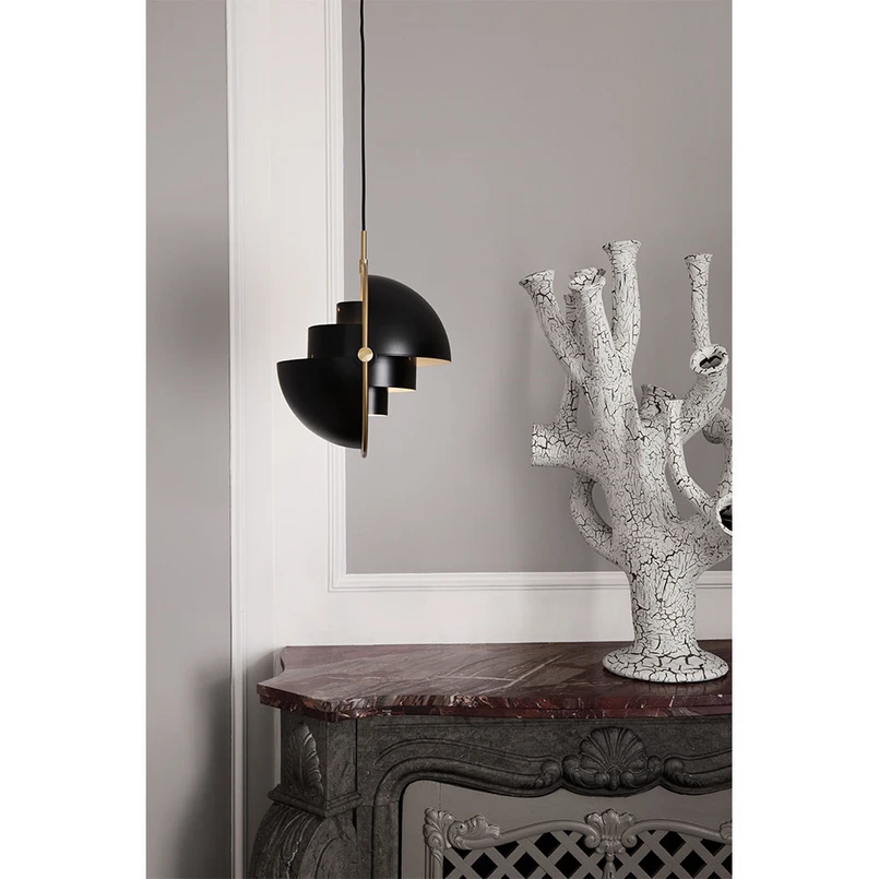 Multi-Lite Lampada a Sospensione Ø36 Ottone/Pink Dust - GUBI | Acquista online