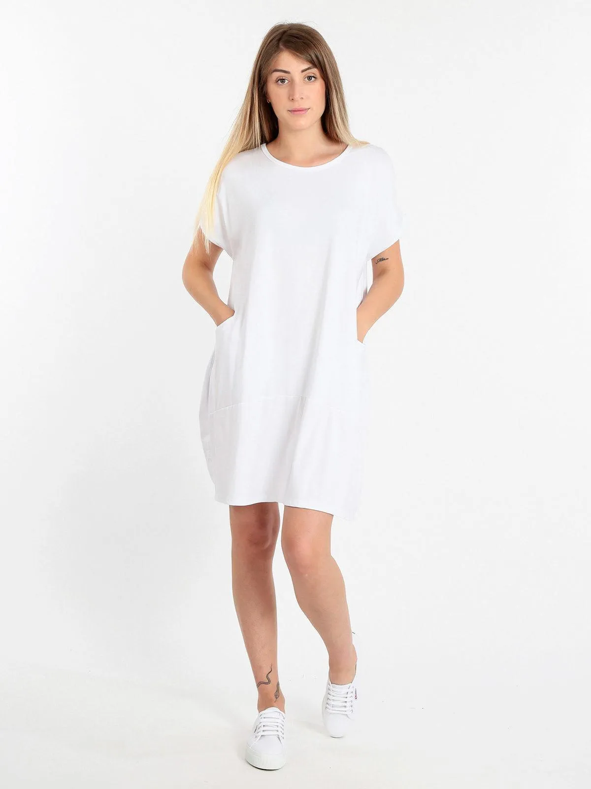 My Style Robe femme oversize avec poches