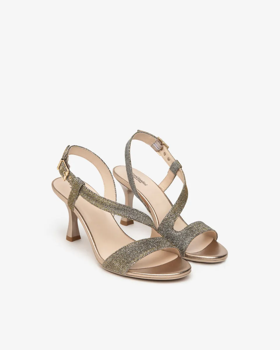 Nero Giardini E410124DE sandali donna in materiale tecnico rame