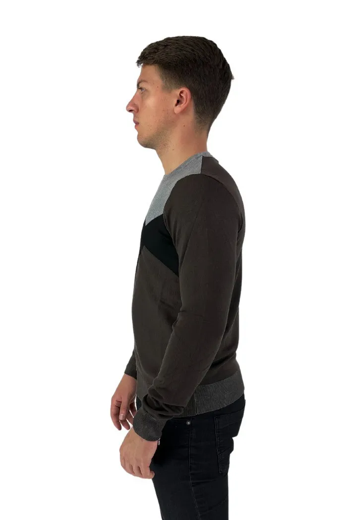 Nerovago maglia girocollo in misto viscosa con fantasia frontale 730401