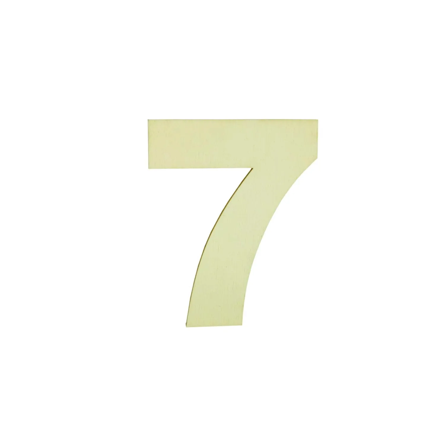 Numero 7 decorativo in legno 12 cm