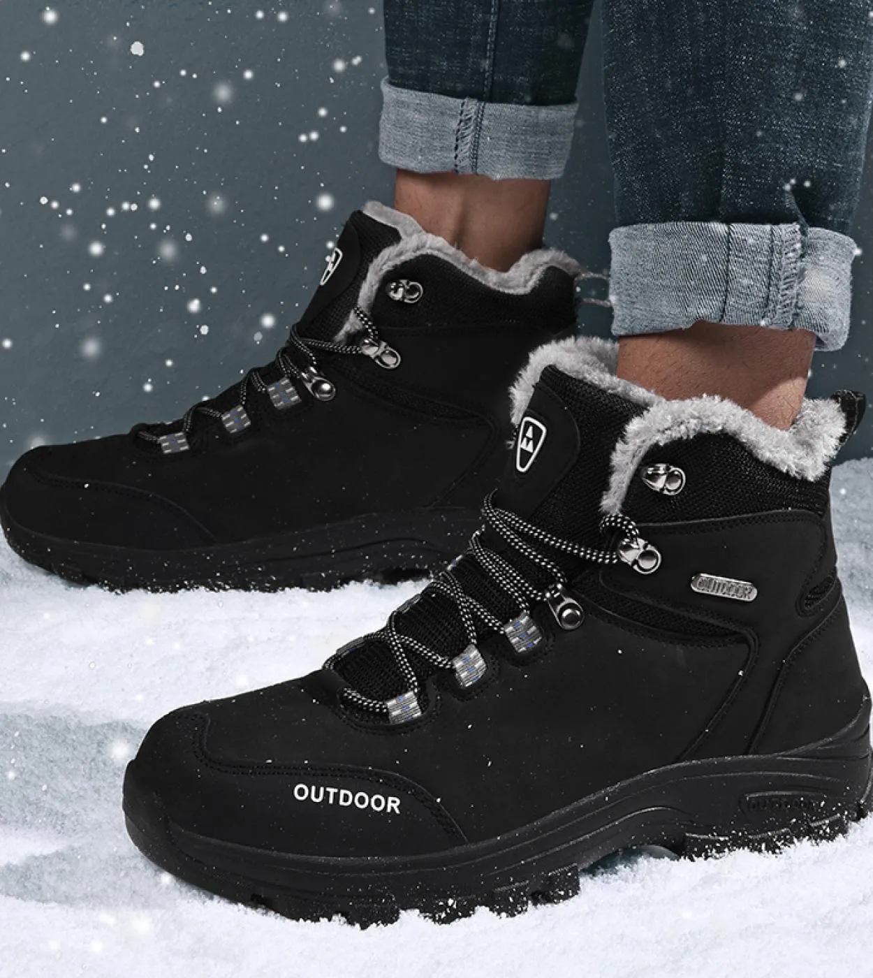 Nuove scarpe casual da uomo invernali Scarpe alte in pelle con lacci di alta qualità Scarpe sportive di tendenza Stivali da uomo
