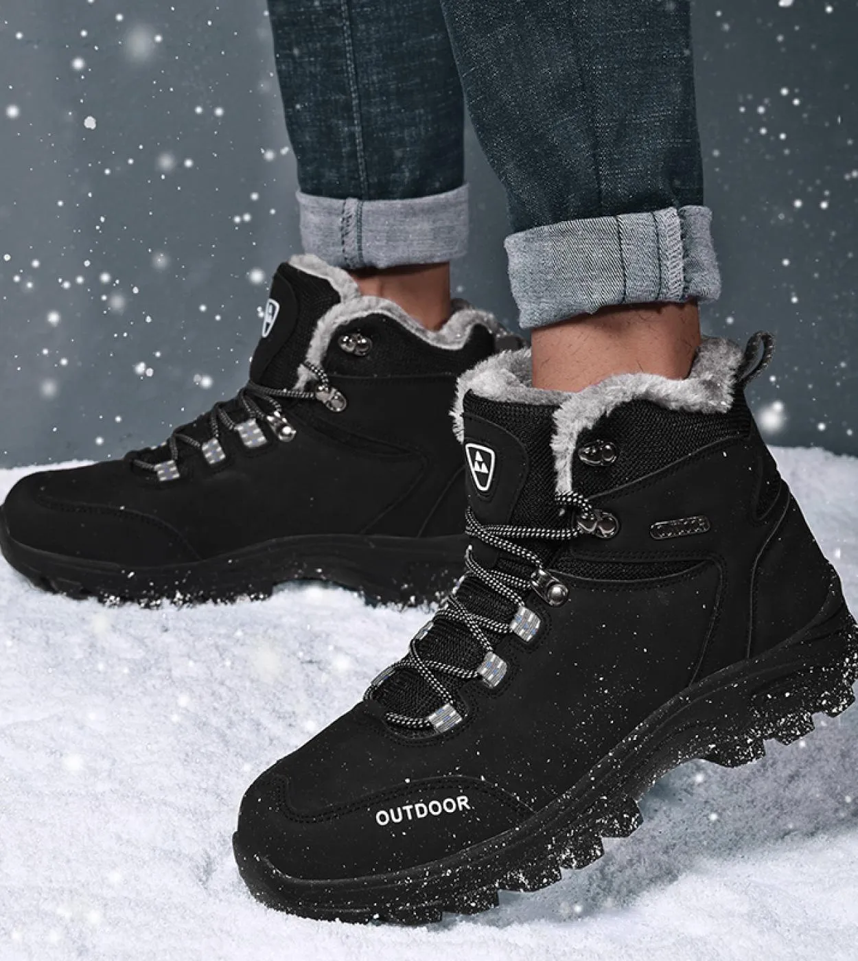 Nuove scarpe casual da uomo invernali Scarpe alte in pelle con lacci di alta qualità Scarpe sportive di tendenza Stivali da uomo