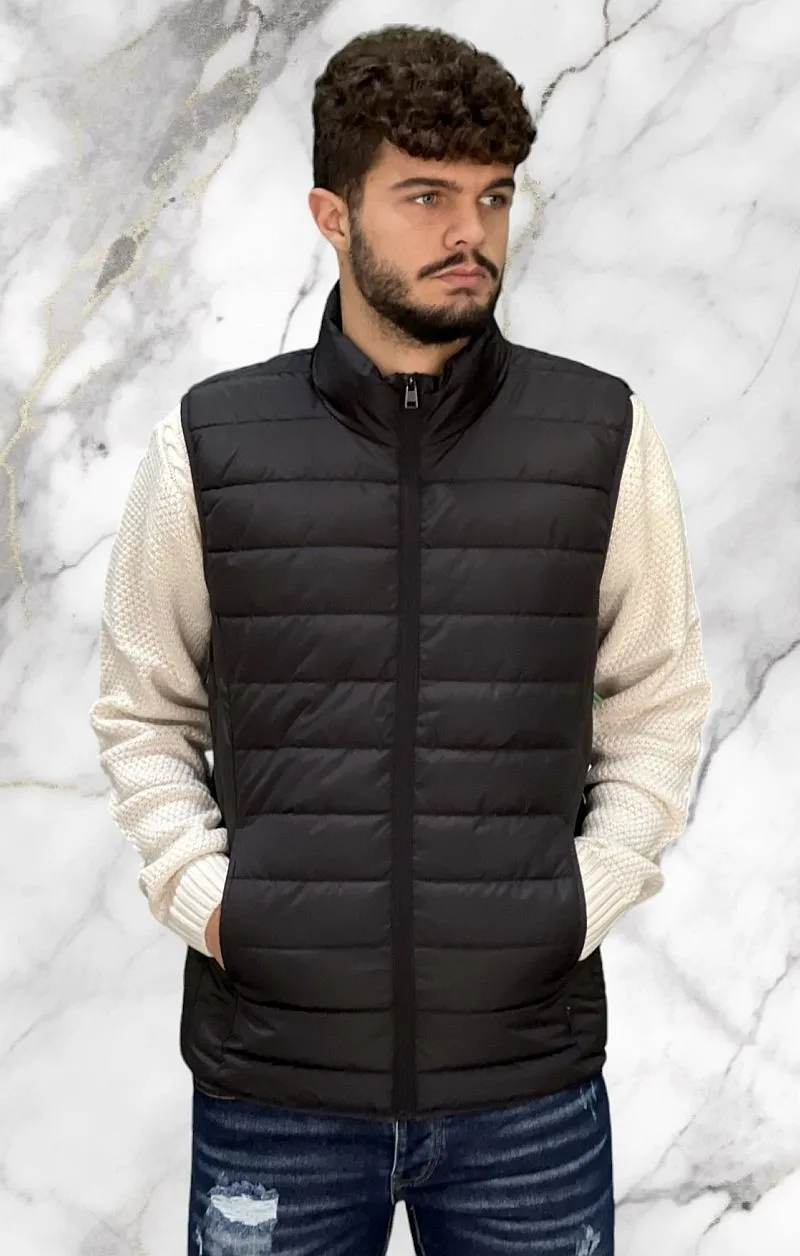 ONLY & SONS Giubbotto Smanicato Trapuntato - Nero