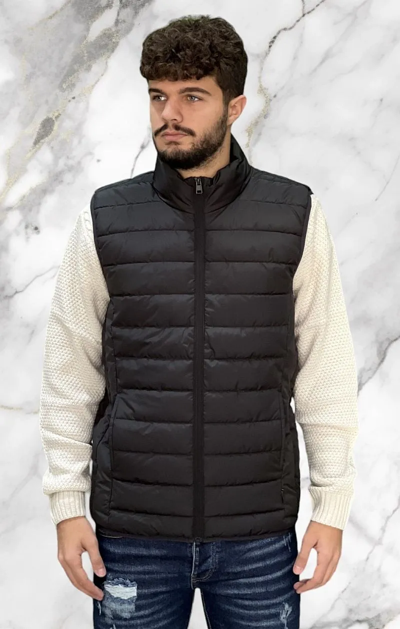 ONLY & SONS Giubbotto Smanicato Trapuntato - Nero