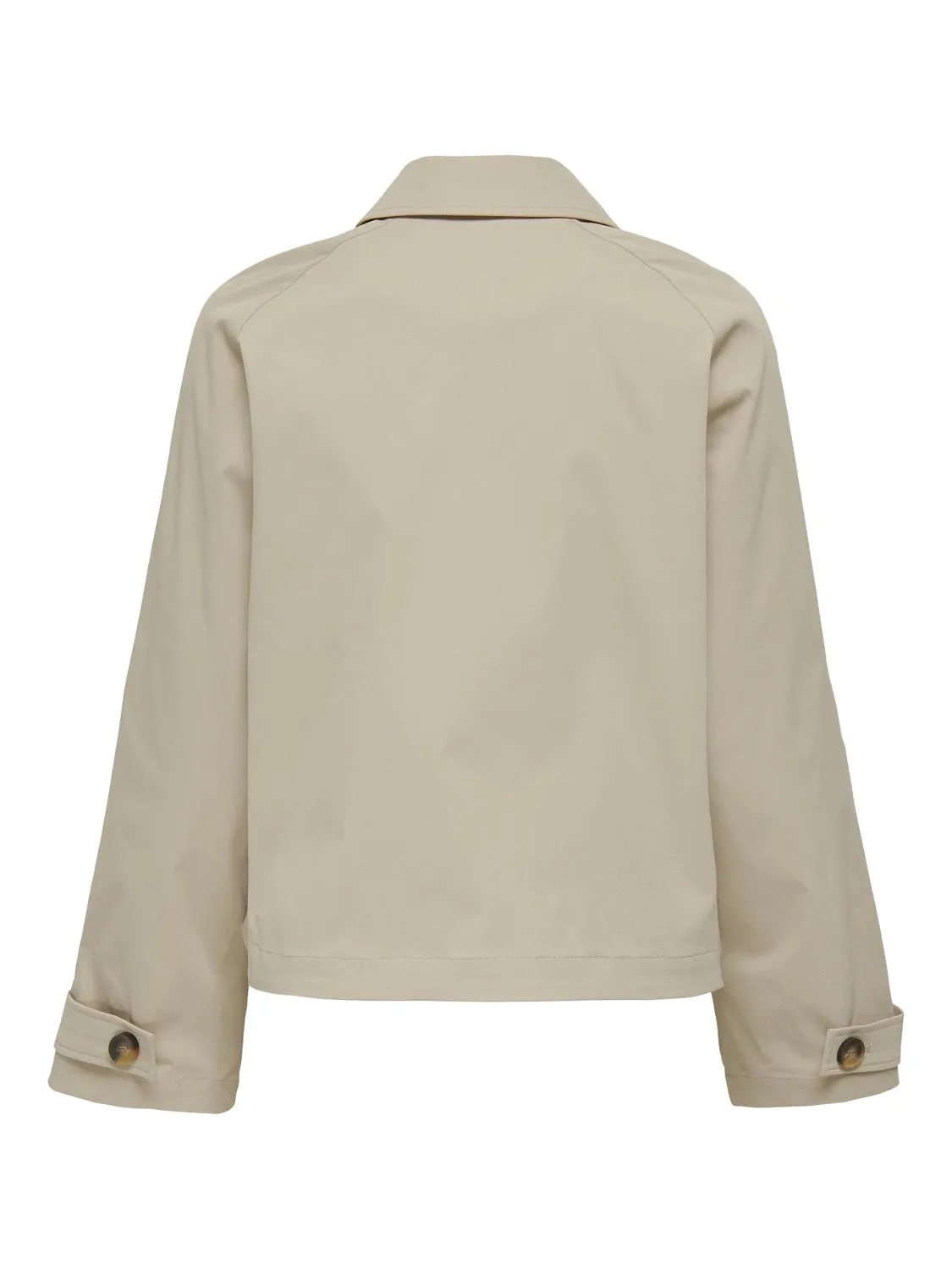 Only trench doppiopetto corto beige