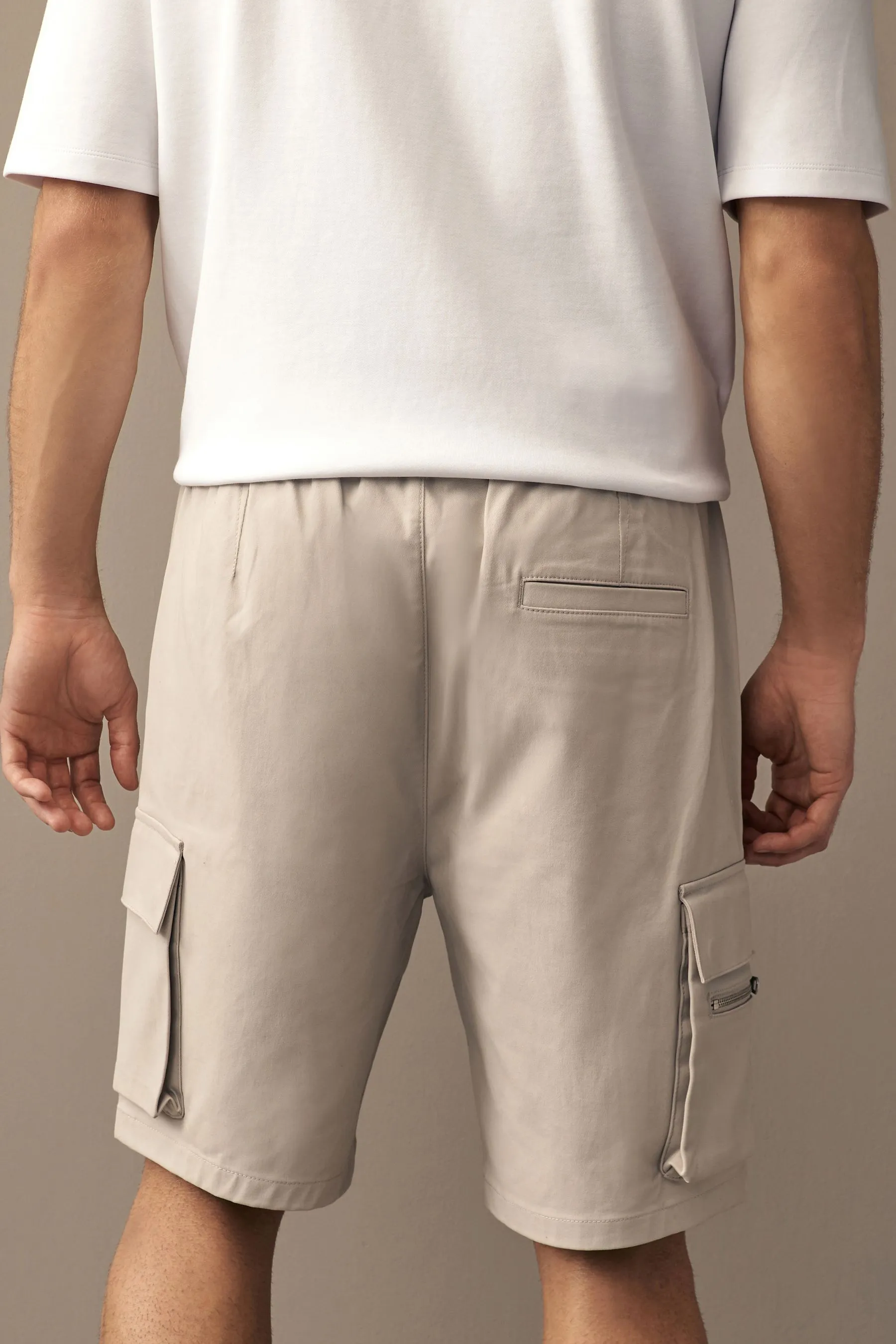 Osso  - Shorts cargo eleganti con tasche con zip