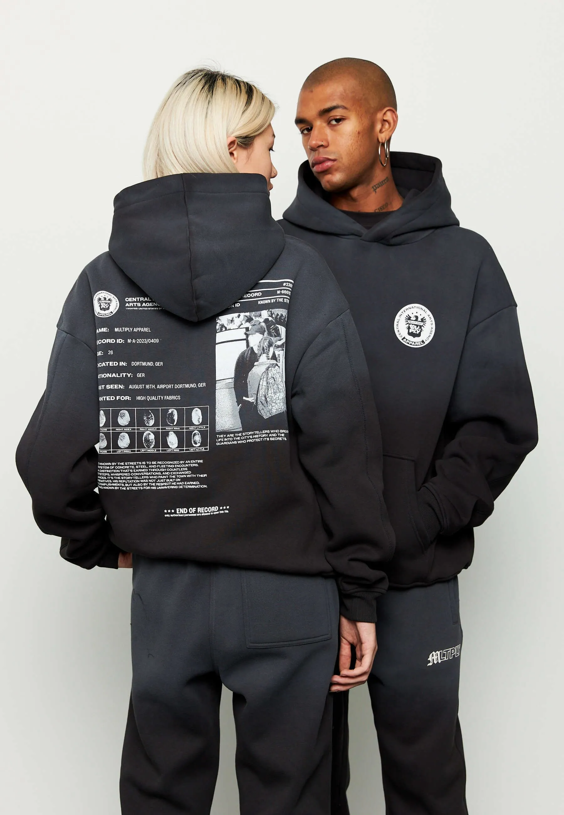OVERSIZE SUSPICIOUS - Felpa con cappuccio