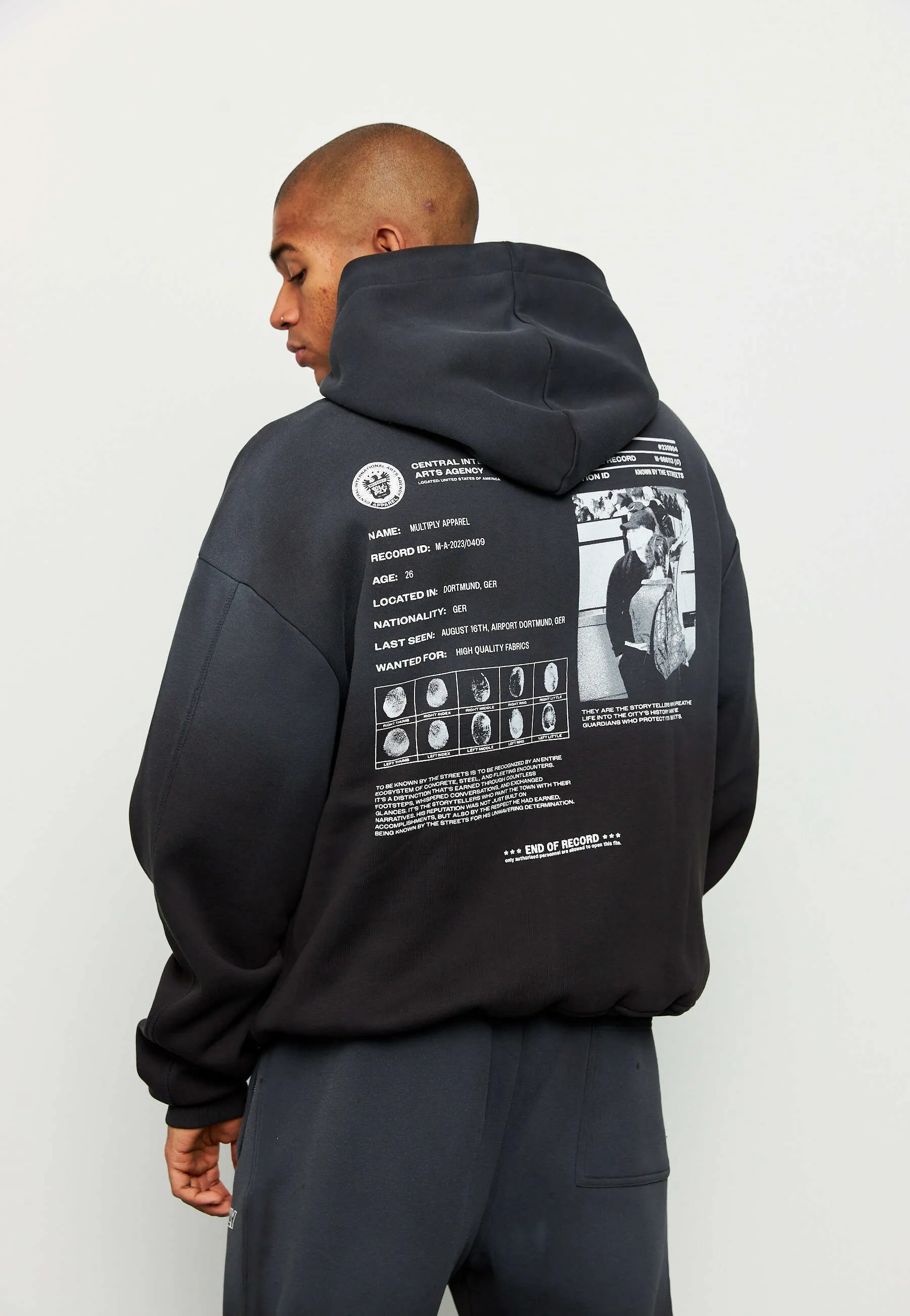OVERSIZE SUSPICIOUS - Felpa con cappuccio