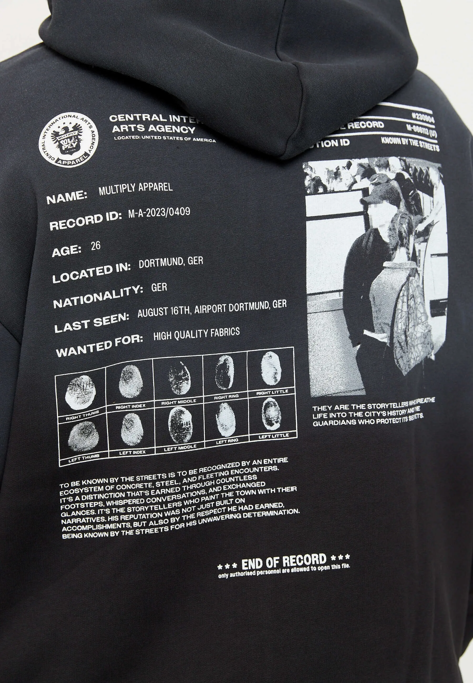 OVERSIZE SUSPICIOUS - Felpa con cappuccio