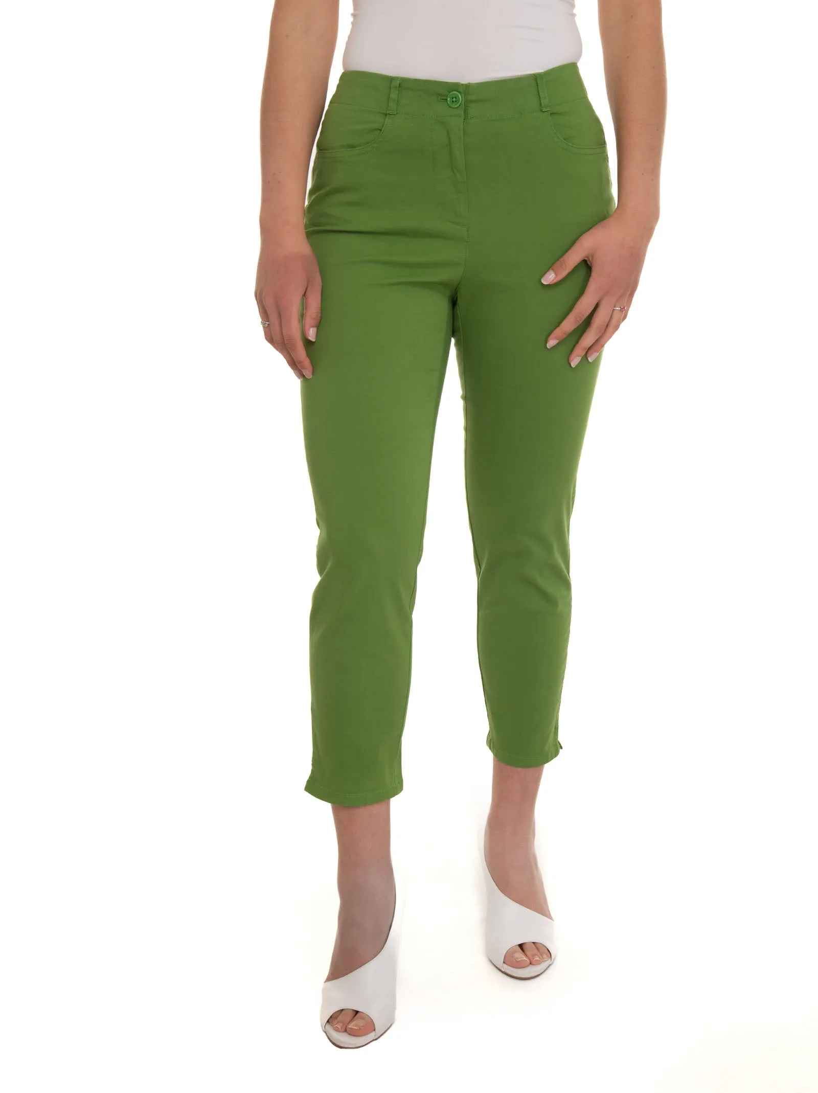 Pantalone 5 tasche SUONO Verde Pennyblack Donna