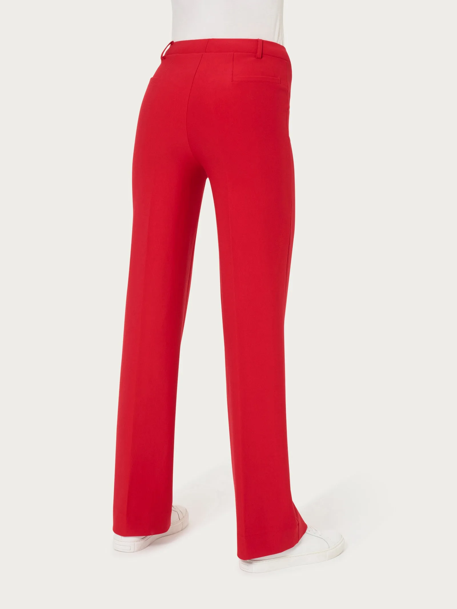 Pantalone ampio in Compact - Salsa