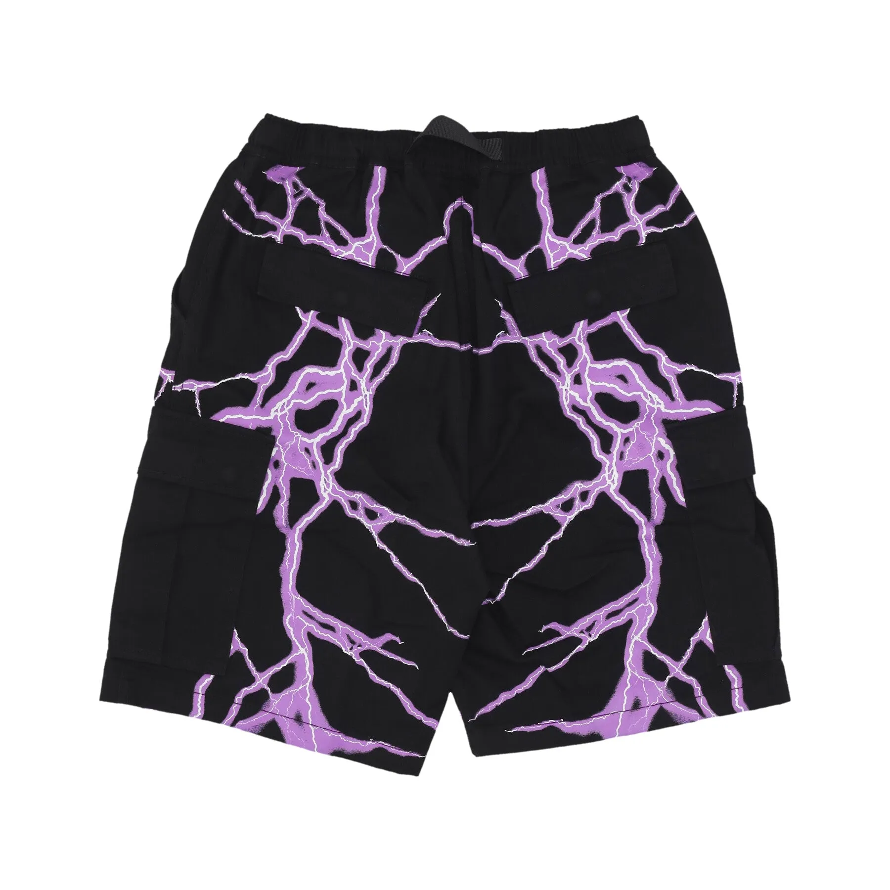 Pantalone Corto Uomo Lateral Lightning Cargo Shorts Black/purple