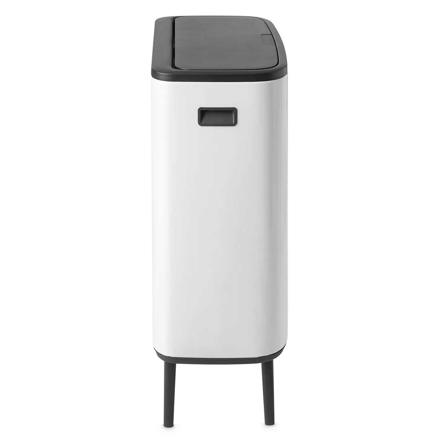 Pattumiera touch alta Bo 60 L.jz{font-size:18px}Mineral concrete grey