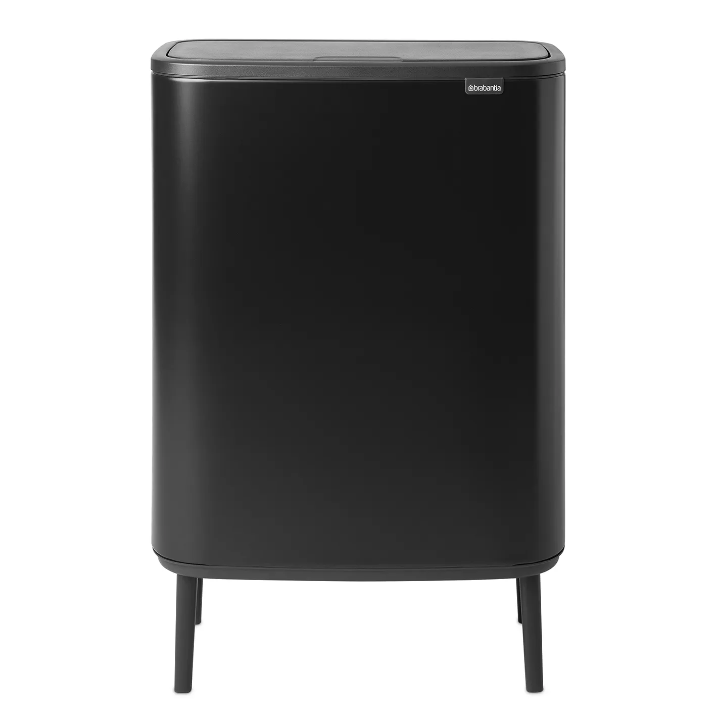 Pattumiera touch alta Bo 60 L.jz{font-size:18px}Mineral concrete grey