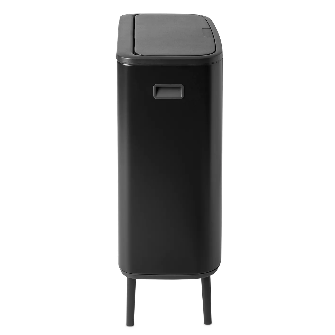 Pattumiera touch alta Bo 60 L.jz{font-size:18px}Mineral concrete grey