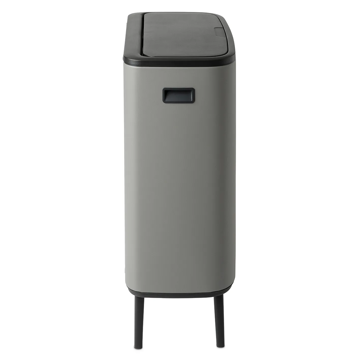 Pattumiera touch alta Bo 60 L.jz{font-size:18px}Mineral concrete grey
