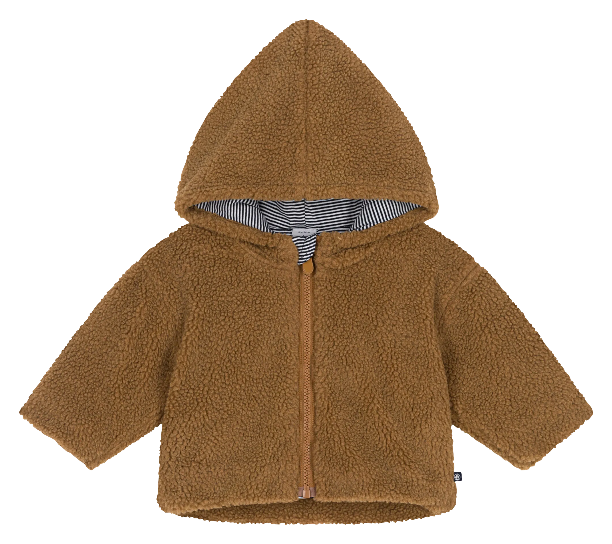  PETIT BATEAU   Giacca dritta con cappuccio | Marrone