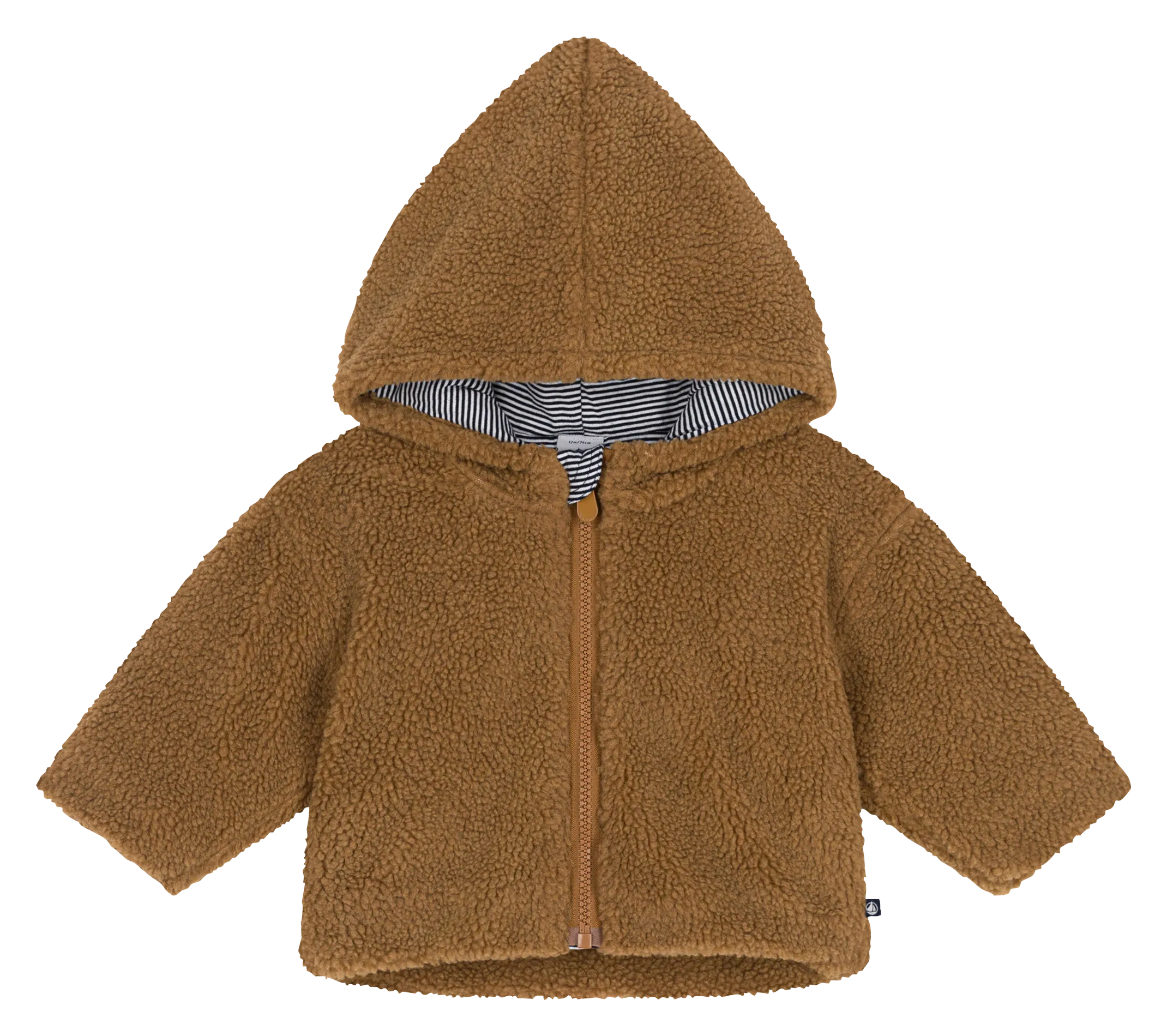  PETIT BATEAU   Giacca dritta con cappuccio | Marrone