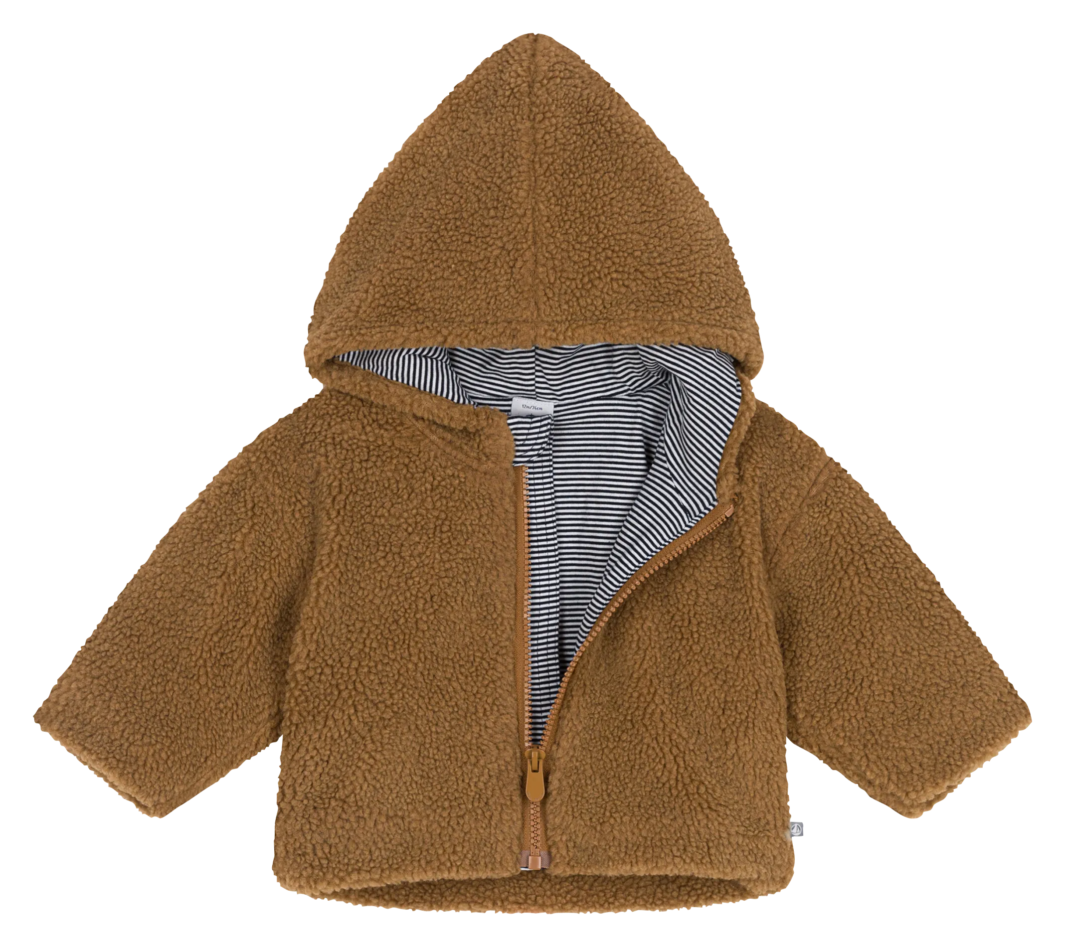  PETIT BATEAU   Giacca dritta con cappuccio | Marrone