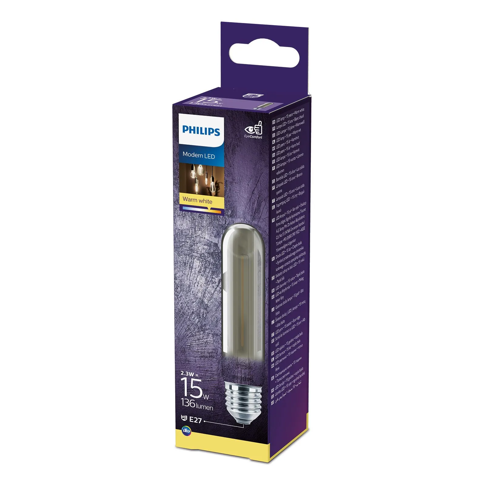 Philips Classic E27 T32 2,3W Lampadina LED fumé