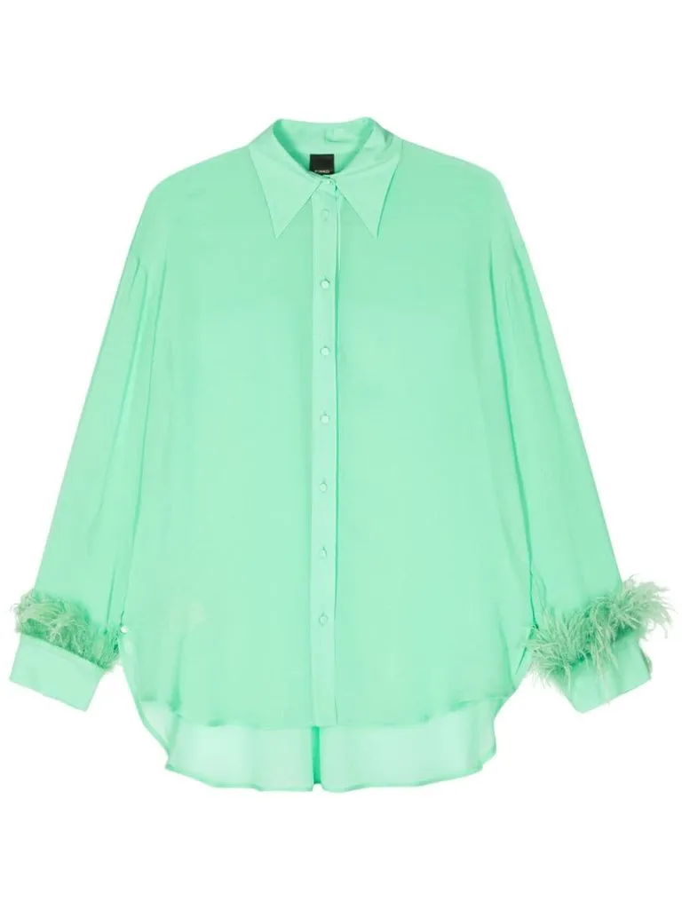 pinko Camicia con piume