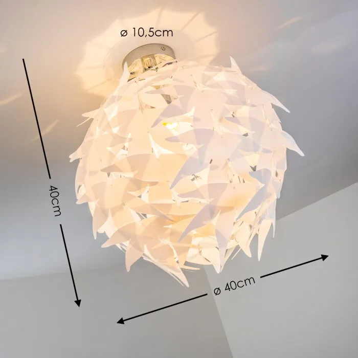 Plafoniera Dokkas Cromo, 1-Luce