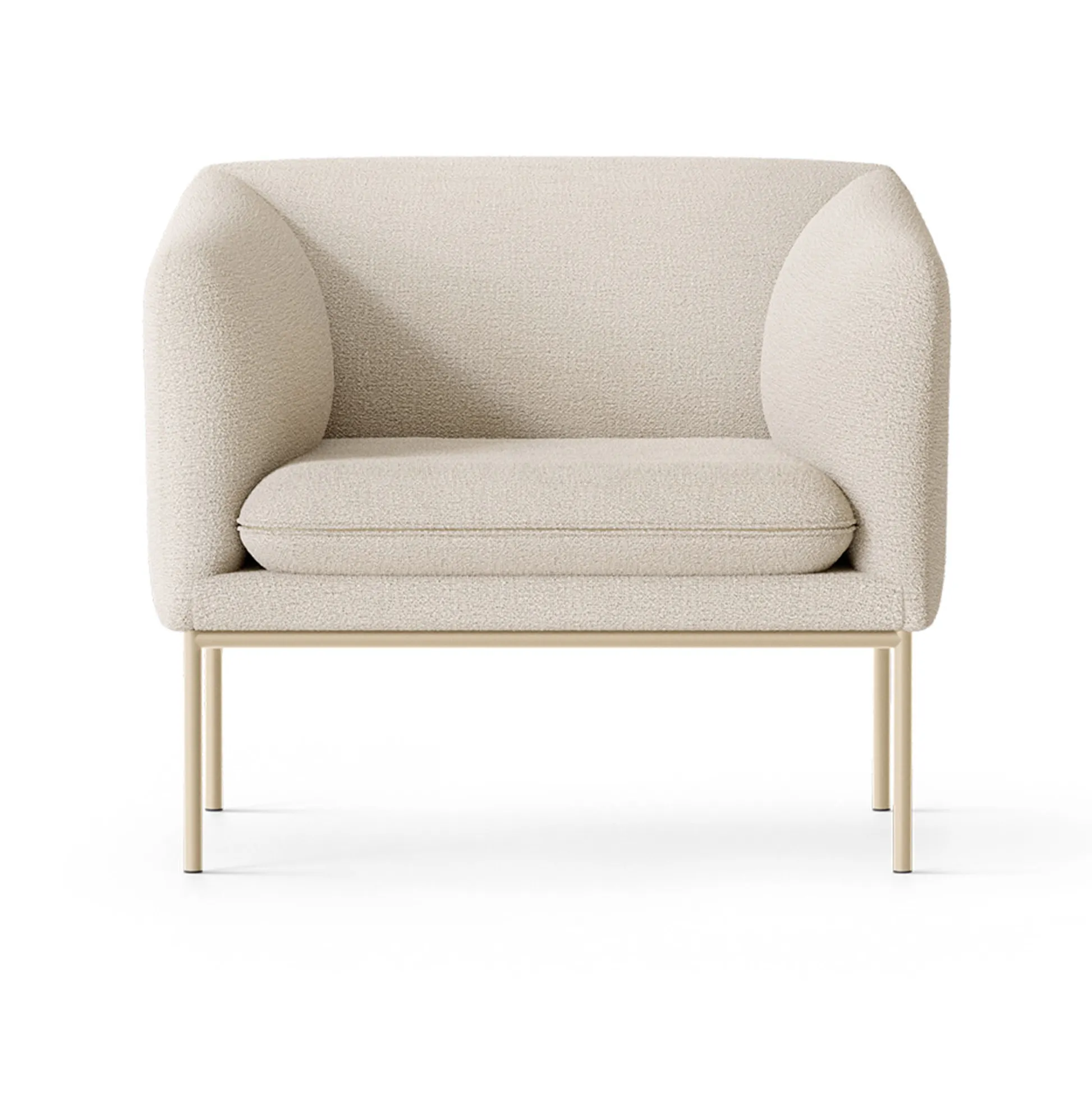 Poltrona Turn.jp{font-size:18px}Bouclé di cachemire off-white