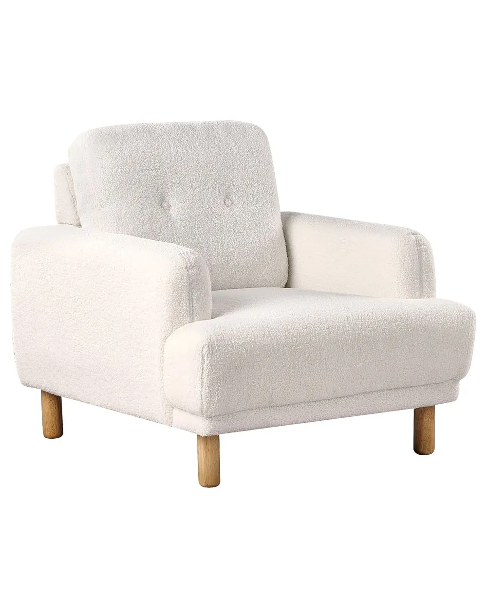 Poltrona TUVE Bouclé Bianco