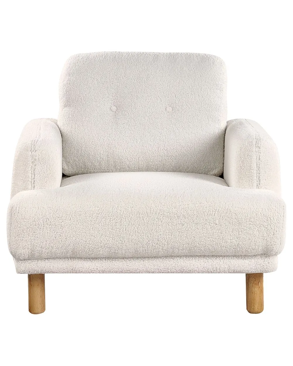 Poltrona TUVE Bouclé Bianco