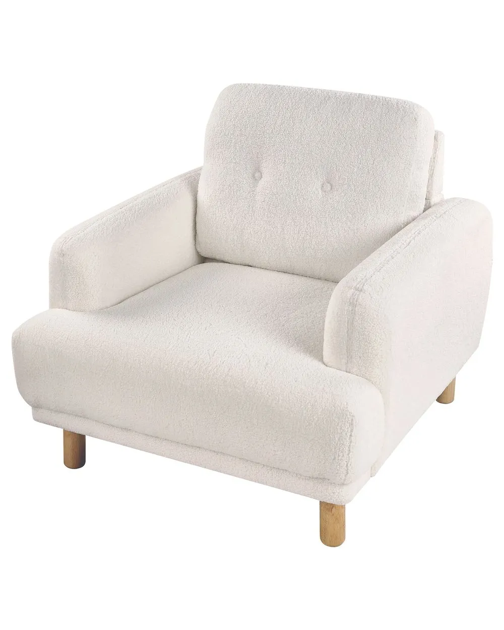 Poltrona TUVE Bouclé Bianco
