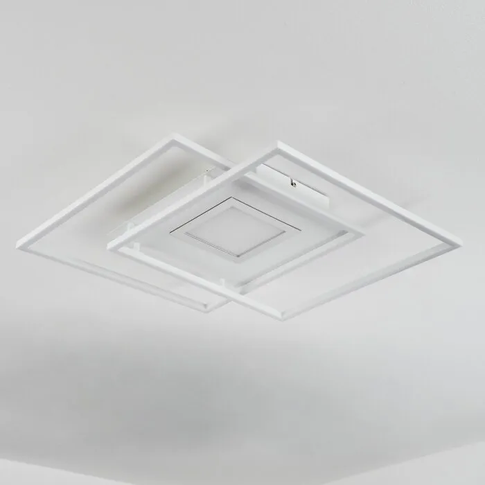 Popoy Plafoniera LED Bianco, 1-Luce, Telecomando