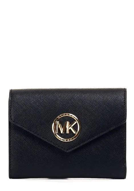 PORTAFOGLIO NERO IN PELLE SAFFIANO