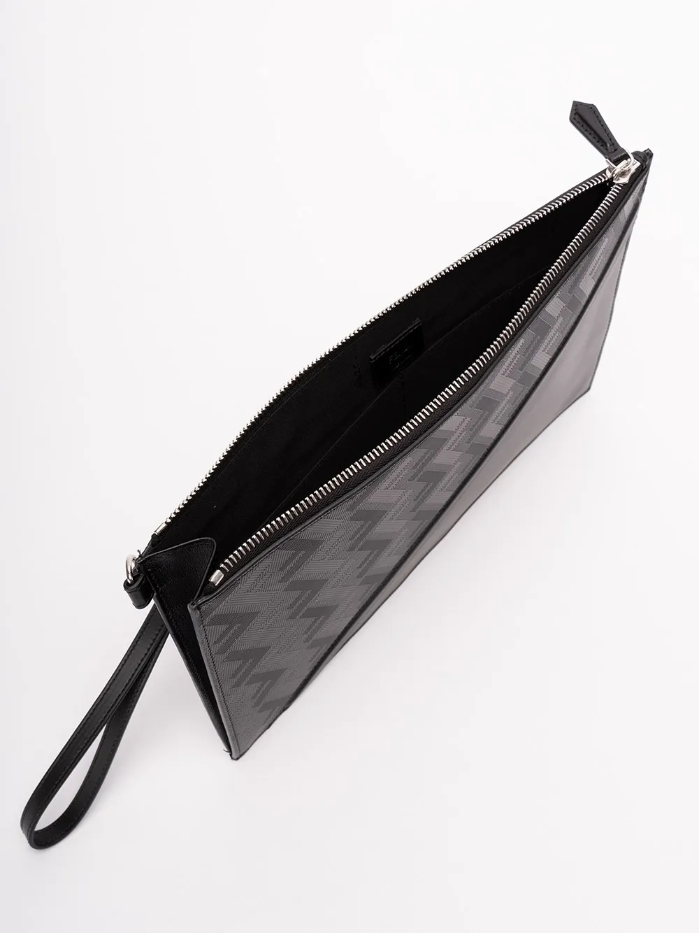 Pouch piatta in pelle 'FF'