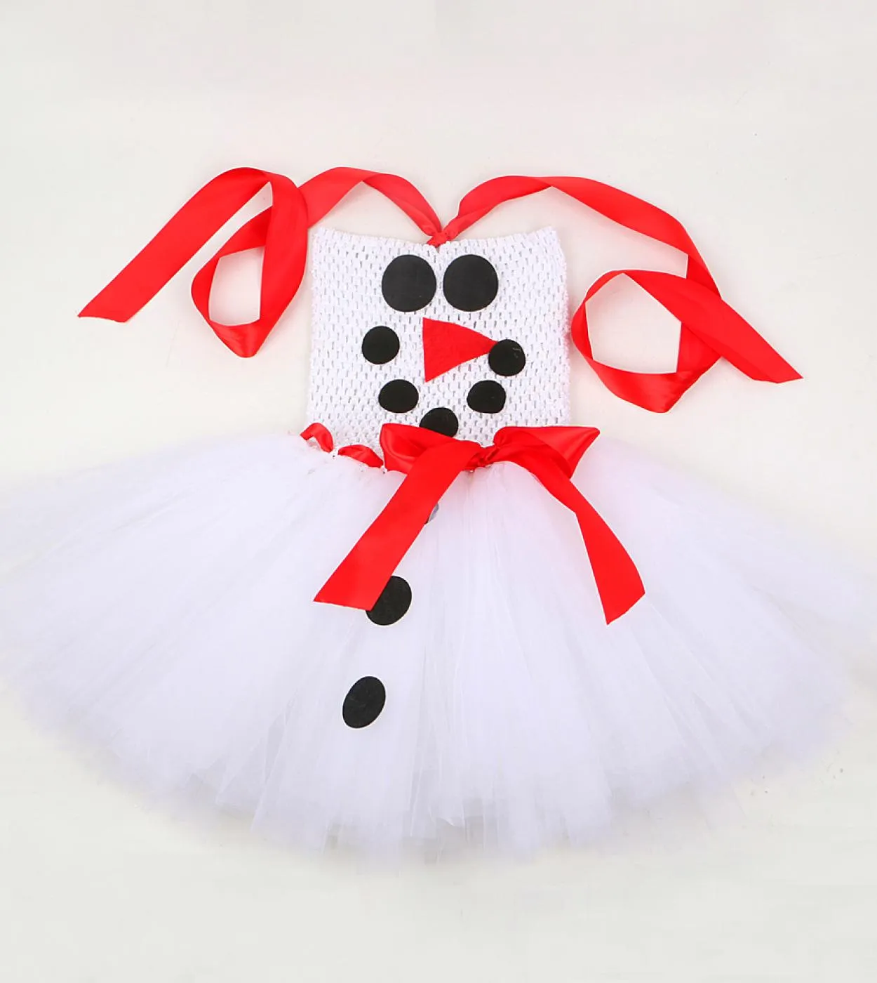 Pupazzo di neve Olaf Abito tutu per neonate Costume natalizio per bambini Abiti da principessa di Natale Bambini Abito in tulle
