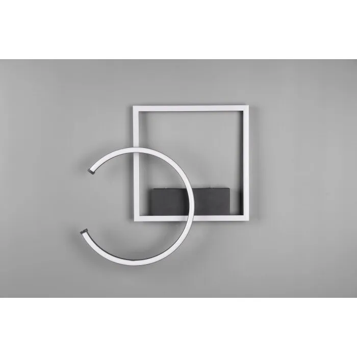 Reality Pivot Plafoniera LED Nero, 1-Luce