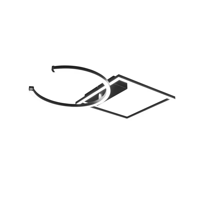 Reality Pivot Plafoniera LED Nero, 1-Luce