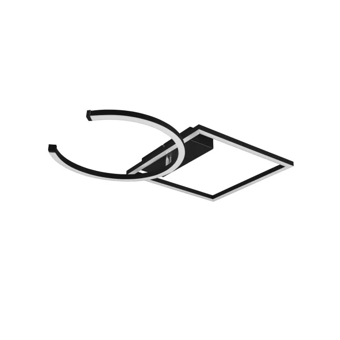 Reality Pivot Plafoniera LED Nero, 1-Luce