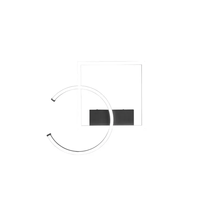 Reality Pivot Plafoniera LED Nero, 1-Luce