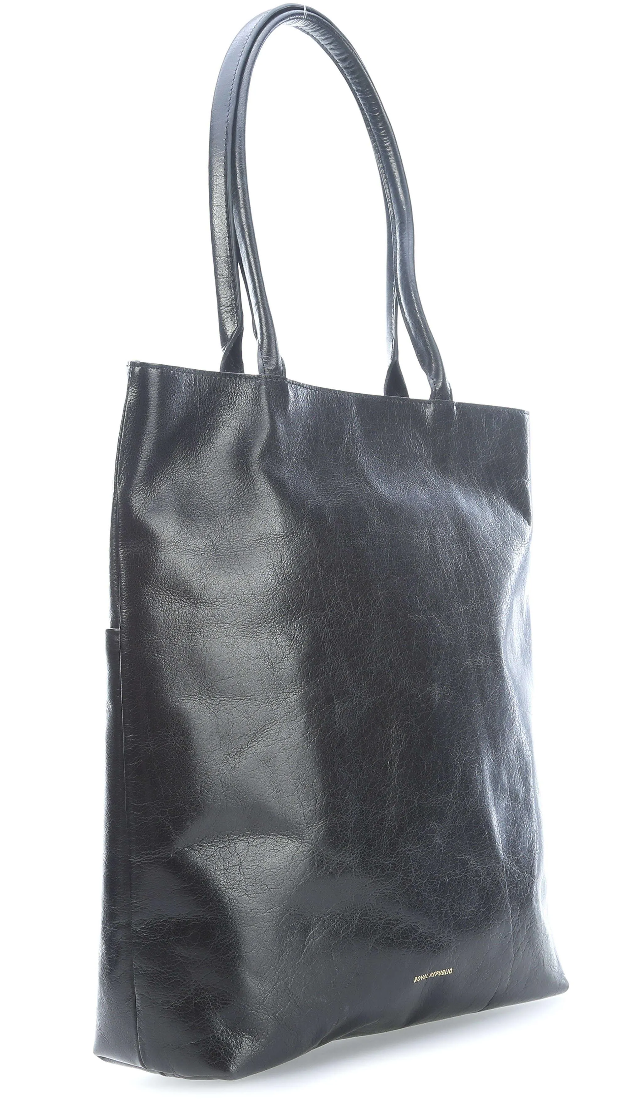  Royal RepubliQ Essential Borsa shopper pelle nero  