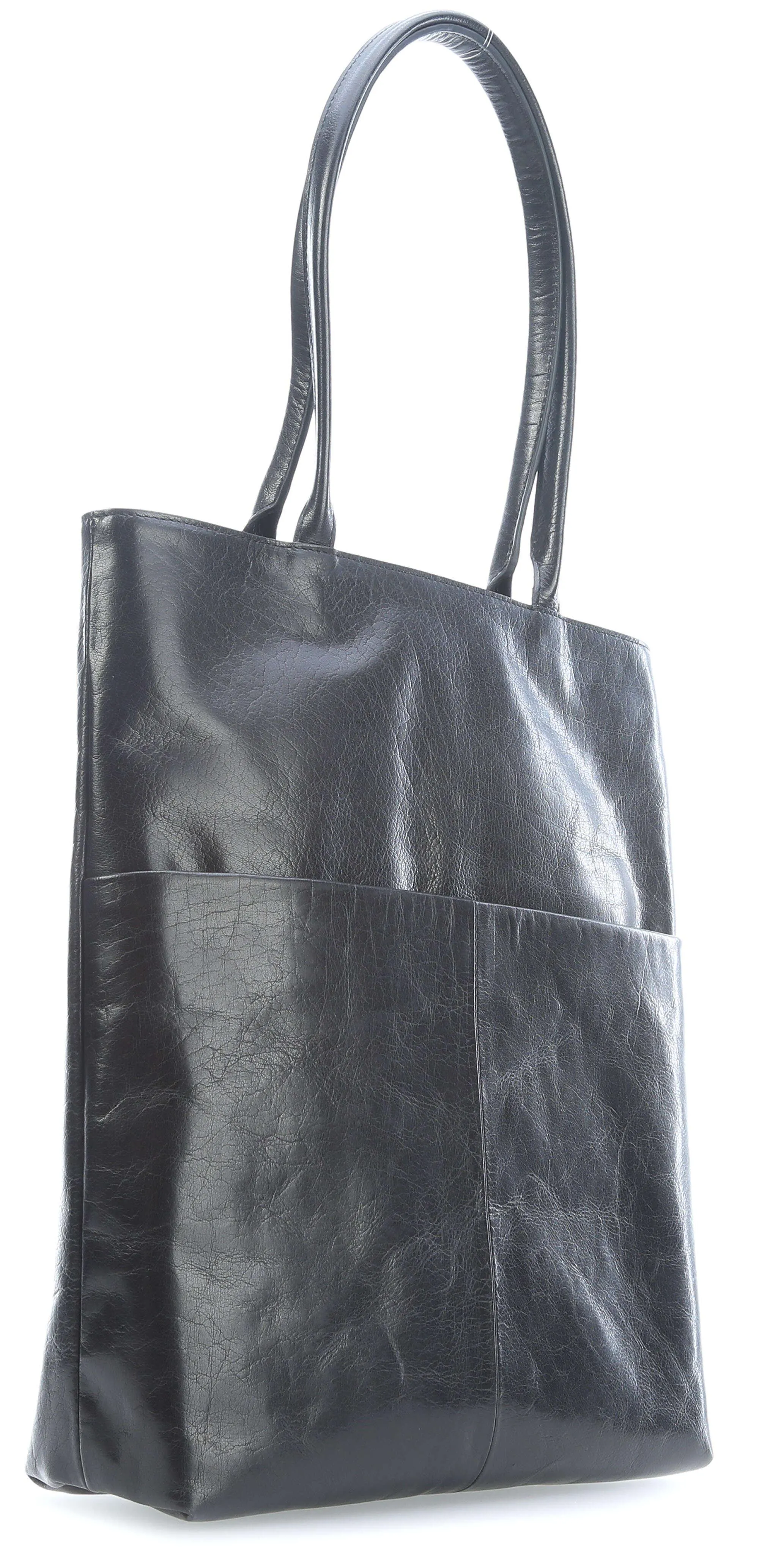  Royal RepubliQ Essential Borsa shopper pelle nero  